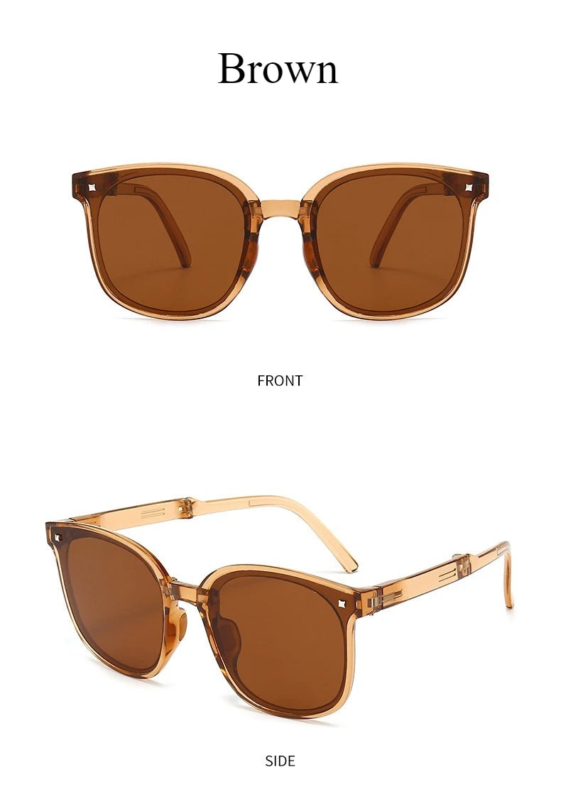 Popular sunglasses for women, polarized sun protection, lightweight, trendy, UV resistant, foldable sunglasses for driving