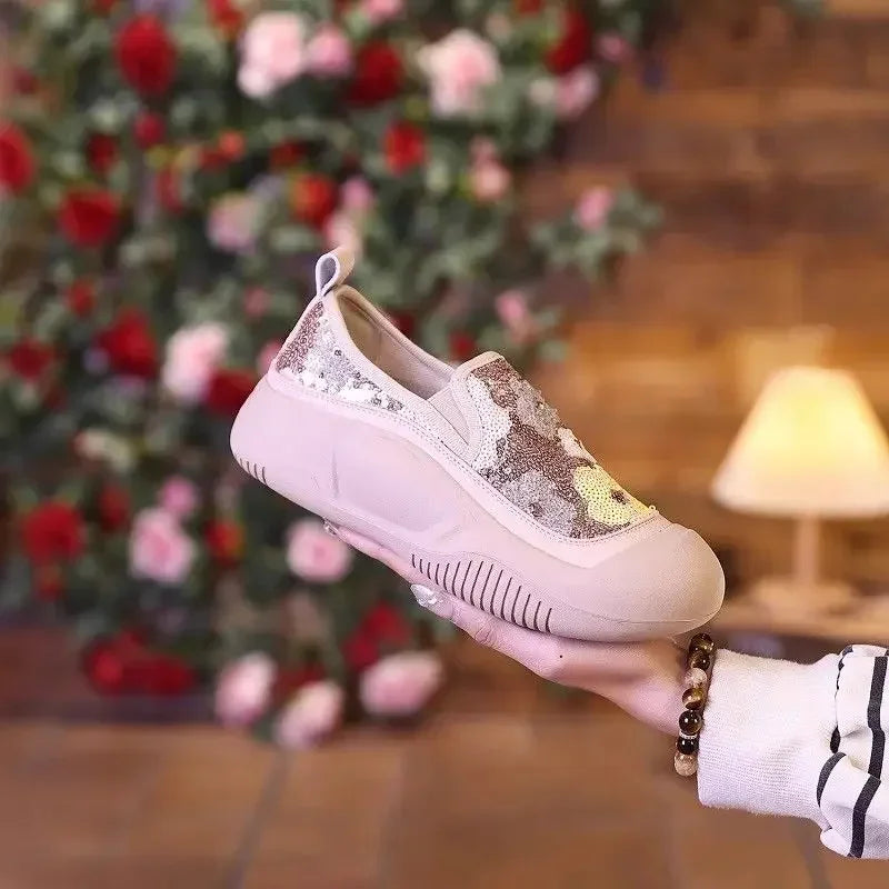 Shoes for Women Spring Autumn High on Platform Comfortable Fashion 2024 Woman Footwear New In Light Offer Daily Routine Casual A