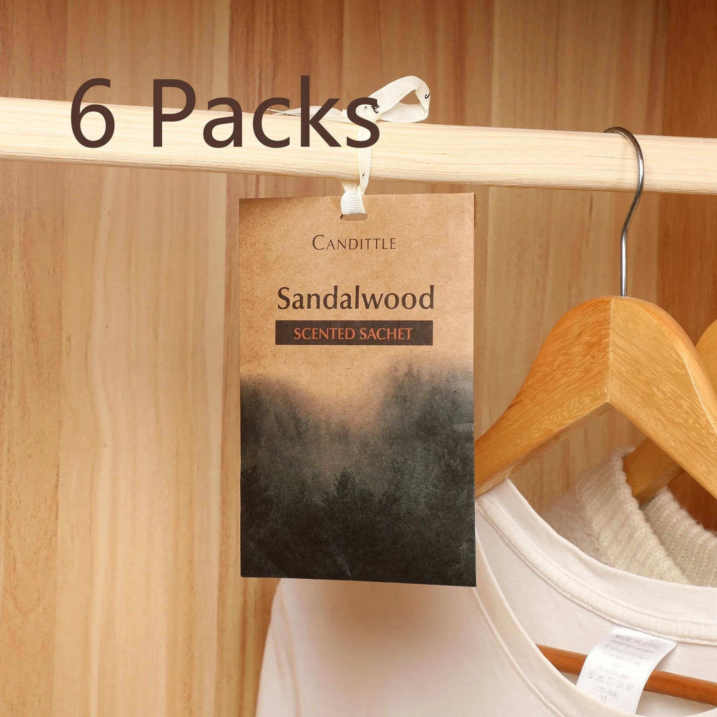 6 packs oud lavender Sandalwood Rose coconut flower&jasmine Scented Sachet Set for closet drawer car wardrobe