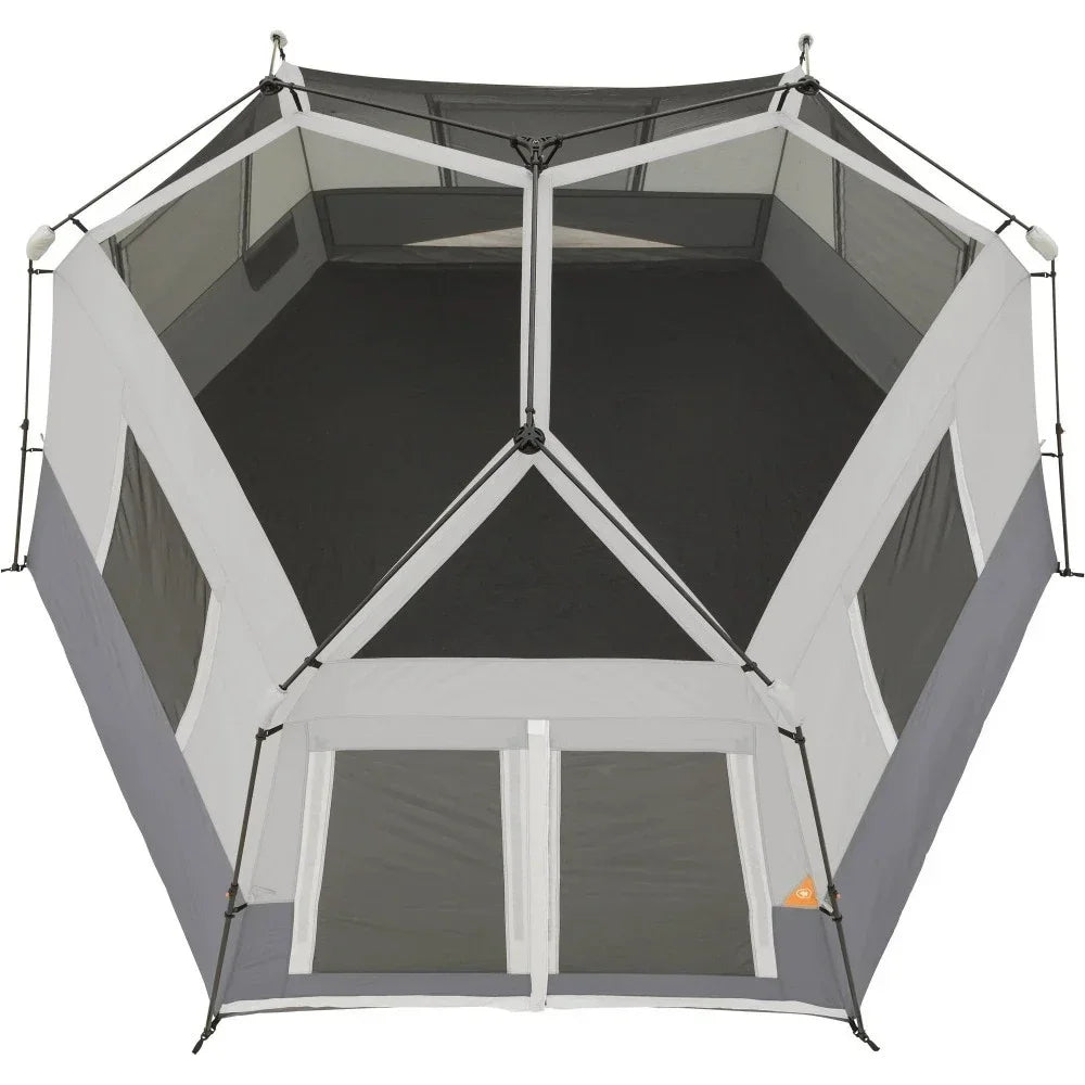 15' x 13' 8-Person Instant Hexagon Cabin Tent, 36.04 lbs