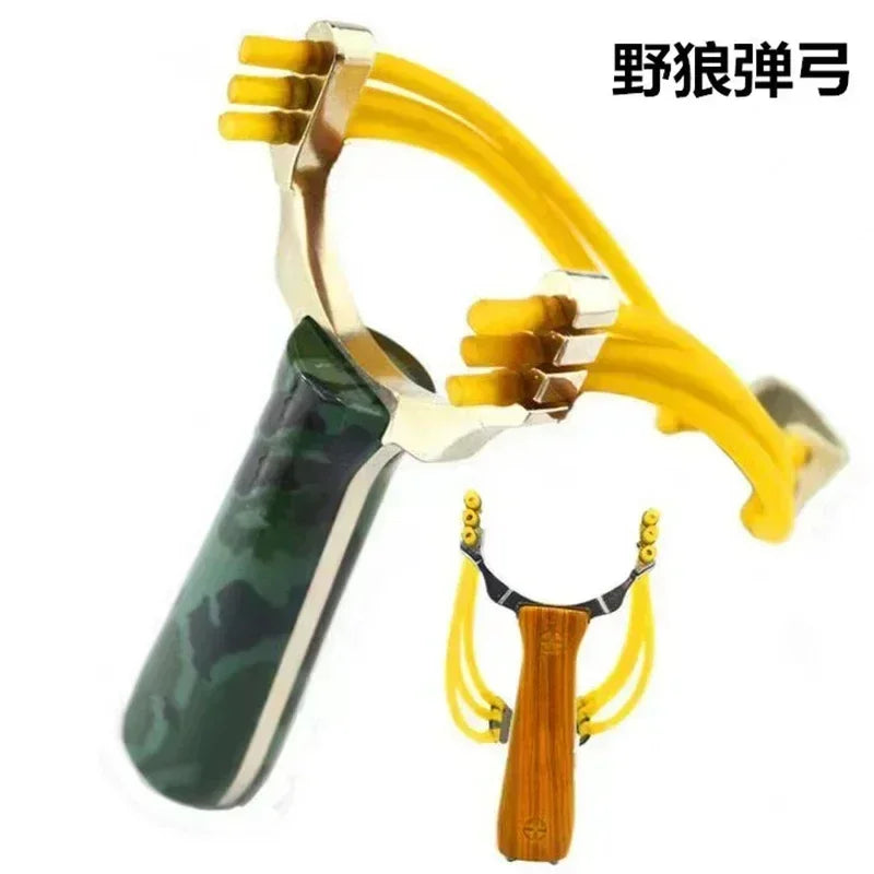 Camouflage Metal Powerful Slingsshot Card Ball Professional Slingshot Outdoor Hunting and Shooting Package Hunting Acessories
