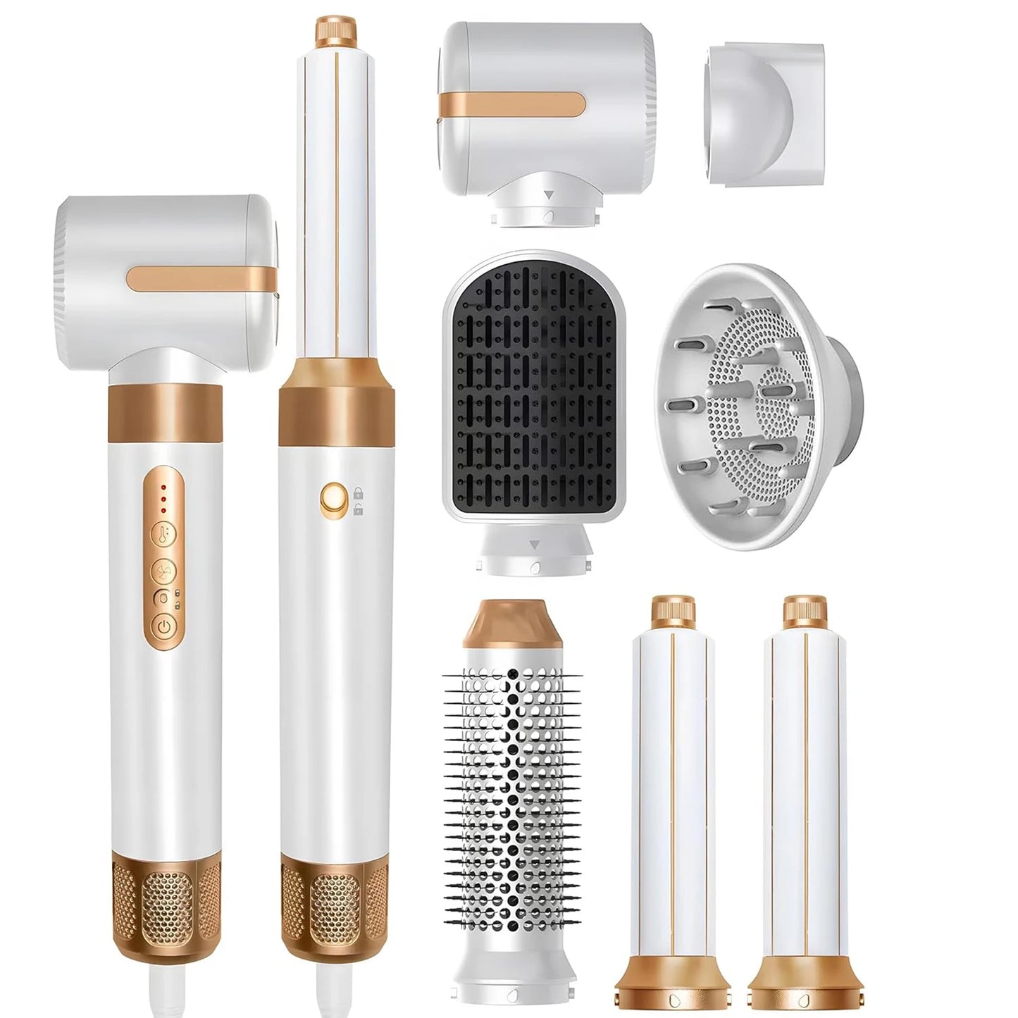 Hair Dryer 7 in 1 Hair Styler Tools Complete Set Salon Brushless Motor 110000rpm Professional Blower Dryerr With Comb