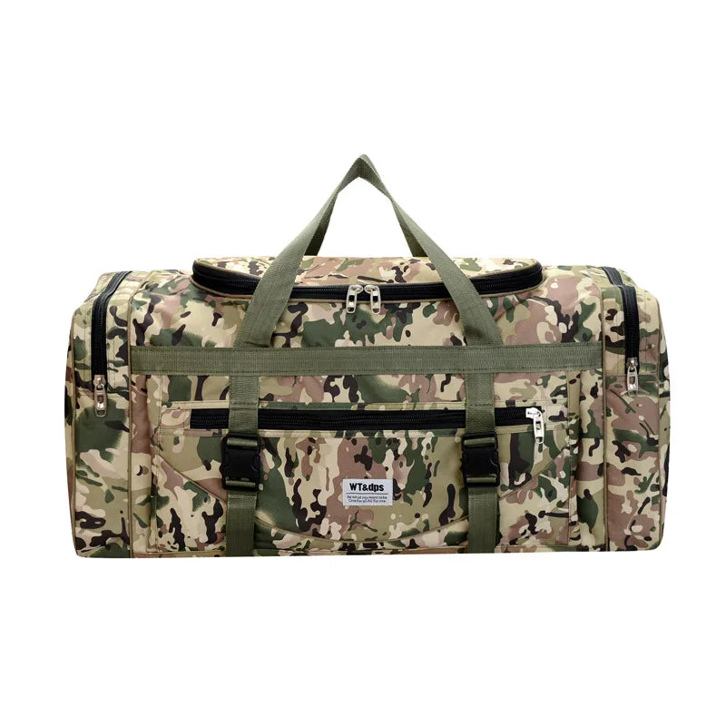 Large Capacity Male Fashionable Travelling Bag Nylon Camo Luggage Bags Storage Bags for Daily Travel and Business Trip Backpack