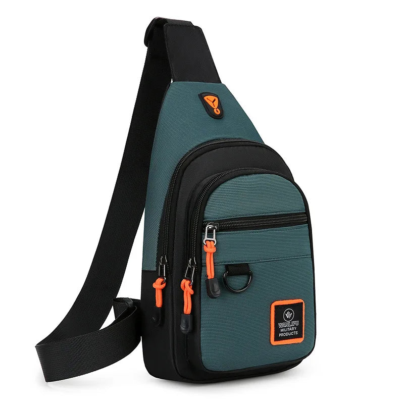 Men's Chest Bag Casual Messenger Bag MultiFunctional Crossbody Bags For Husband Male Korea Shoulder Bag Sport Outdoor Chest Pack