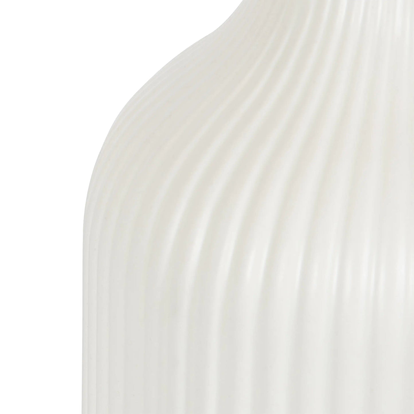 Better Homes & Gardens Ribbed Ceramic Vase, 6", Cream