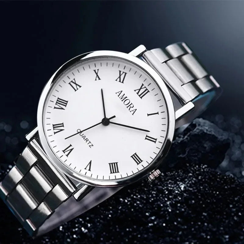 Man Watches Business Wristwatches Luxury Leather Strap Analog Quartz Watches for Men Clock Casual Men Women Watch Reloj Hombre