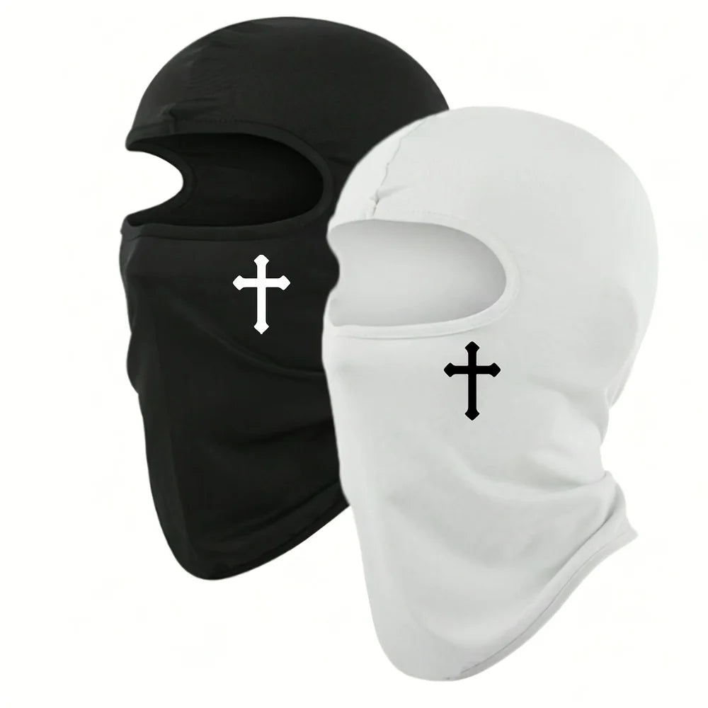 Breathable Black Balaclava Face Mask Bicycle Motorcycle Cycling Full Face Mask Hat Outdoor Hiking Riding Sunscreen Head Cover