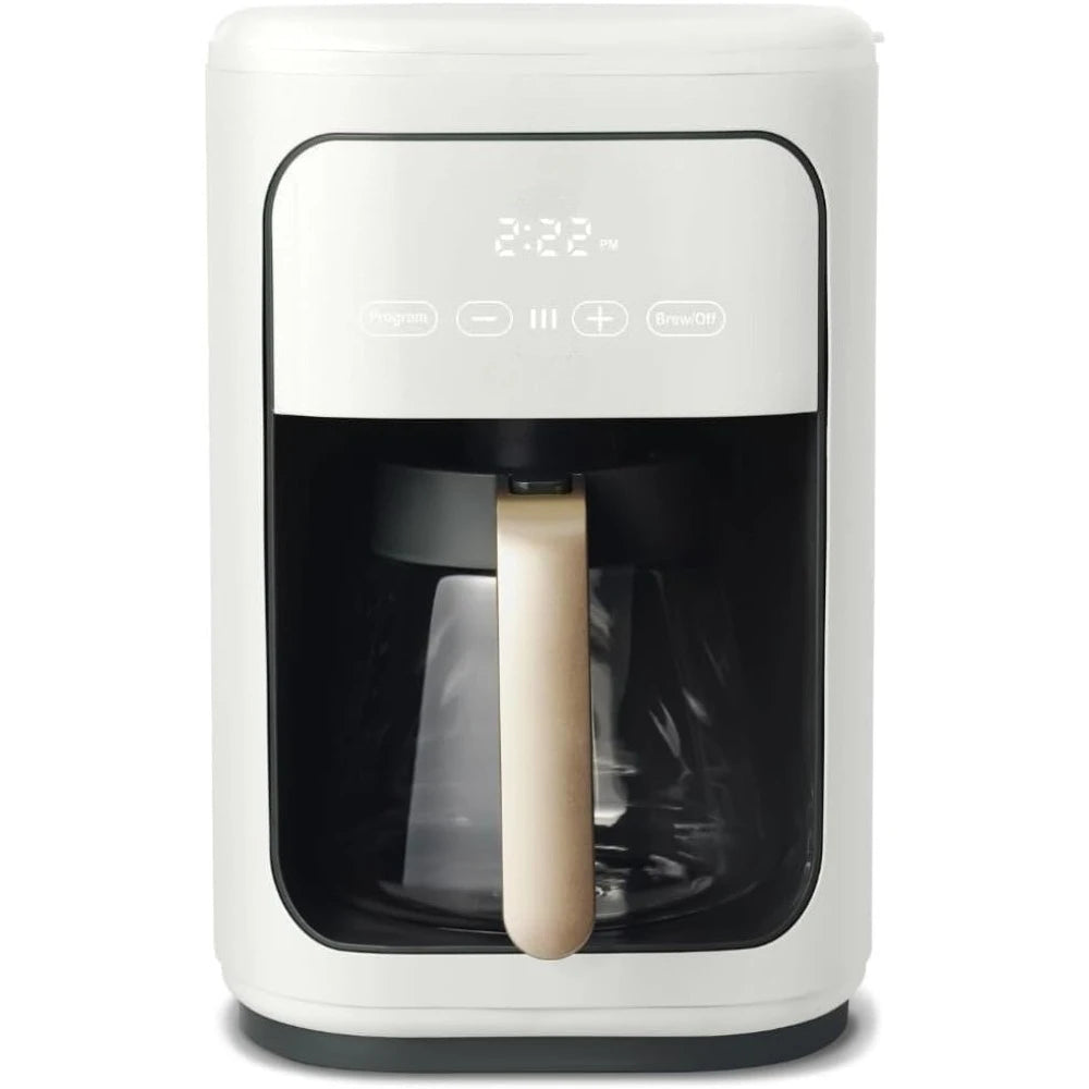 Beautiful Drew Coffee Maker, 14-Cup, Touch Display, Programmable, 1200W, Stainless Steel, Keep Warm, 24h Timer