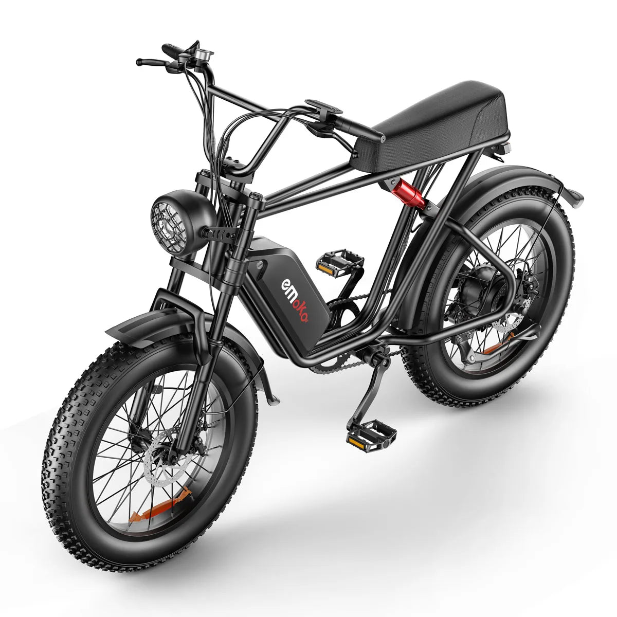 Emoko C91 1000W*2 Electric Bike for Adults with Brushless Motor, 48V Lithium Battery, 20x4.0 Inch