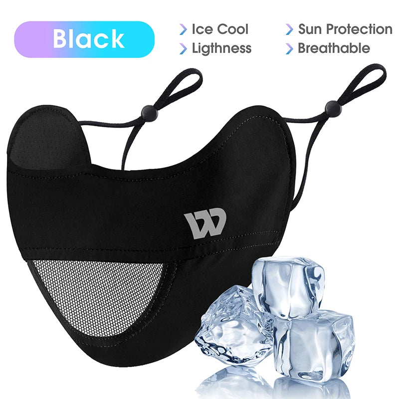 WEST BIKING Summer Ice Silk UV Protection Mask Breathable Outdoor Sport Cycling Hiking Women Men Adjustable Unisex Face-Kini