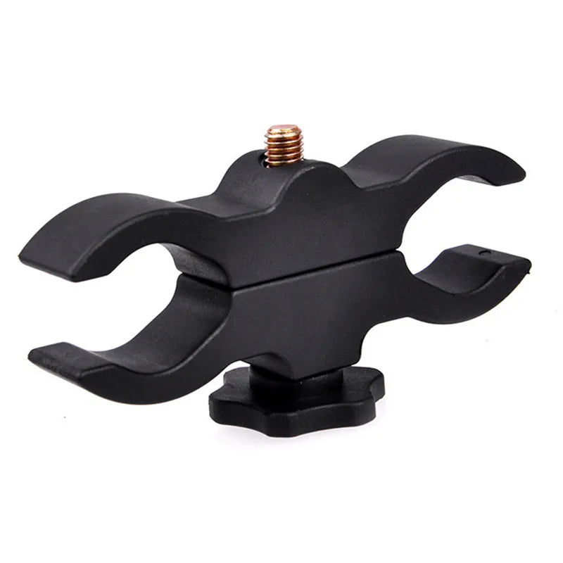 Upgrade LED Flashlight Mount Bracket Flash Torch Holder Front Light Clip Clamp Lantern Tactical Hunting Gun