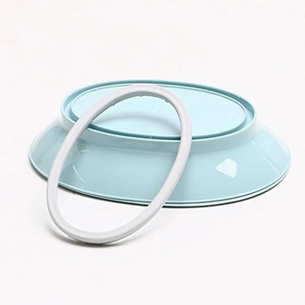 European oval soap box, toilet plastic, simple double compartment draining bathroom, face washing soap box