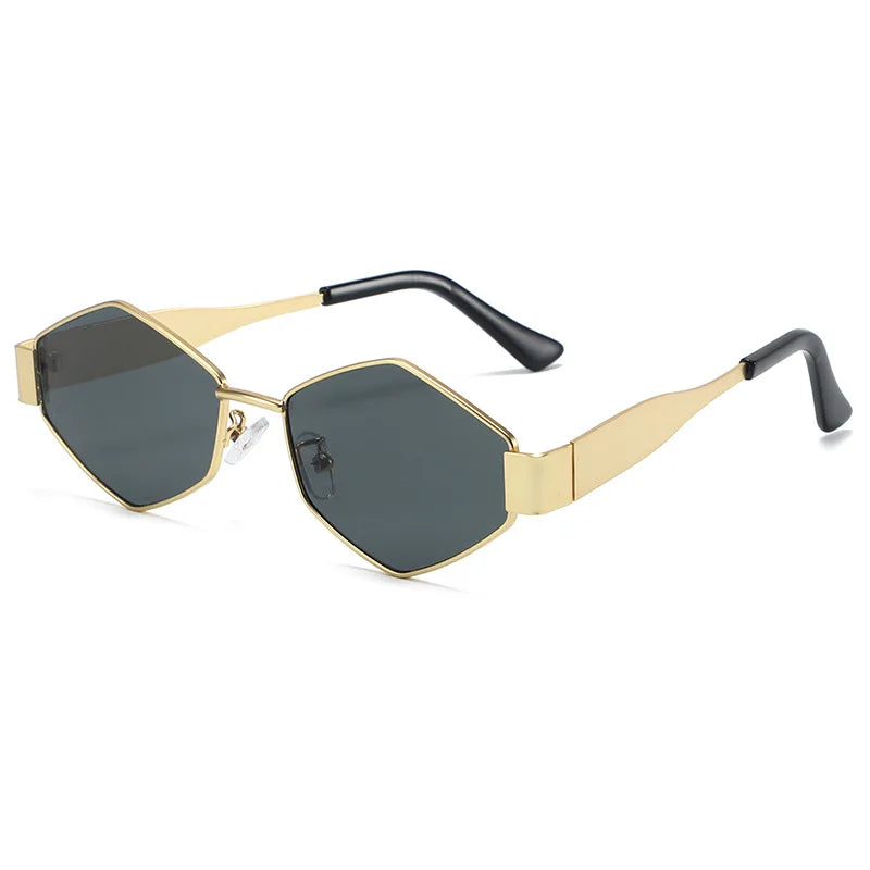 Vintage Special-Shaped Sunglasses Women Men Square Sun Glasses Female Retro Polygon Oculos De Sol for Male Eyeglass Eyewear