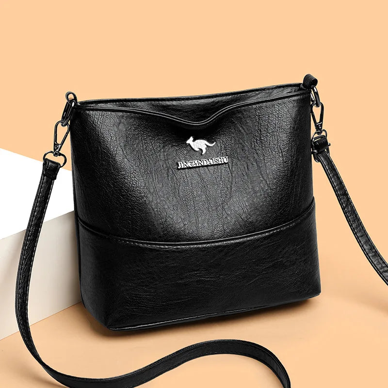 Women's Bucket Bag Fashionable Broadband Shoulder Bag 2025 Autumn New Item High-end Sense Niche Versatile Crossbody Bag