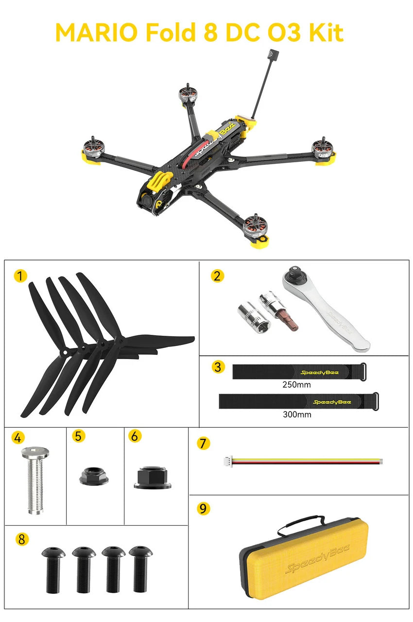 Speedybee Mario Fold8 Fold 8 8inch Foldable DC Wide-angle FPV Drone