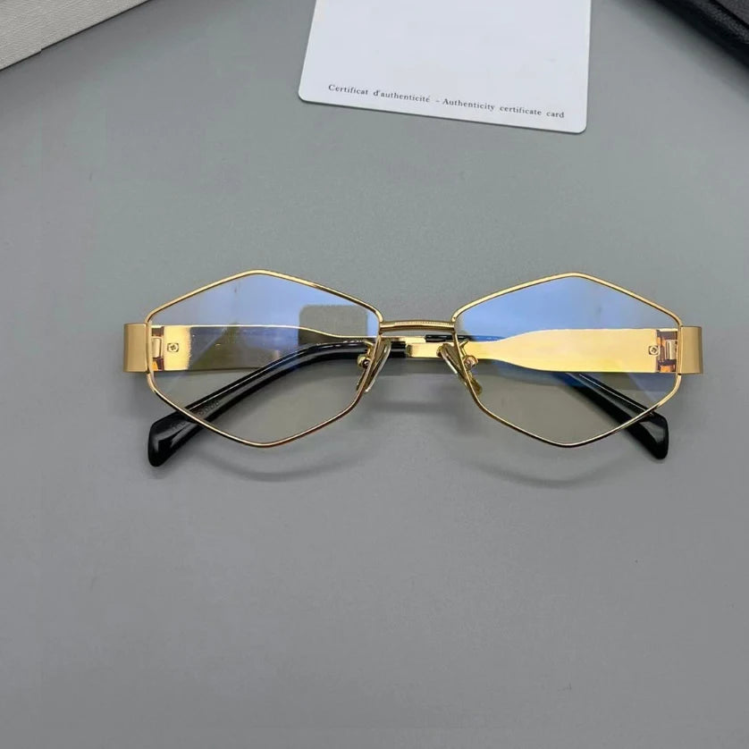 Vintage Special-Shaped Sunglasses Women Men Square Sun Glasses Female Retro Polygon Oculos De Sol for Male Eyeglass Eyewear