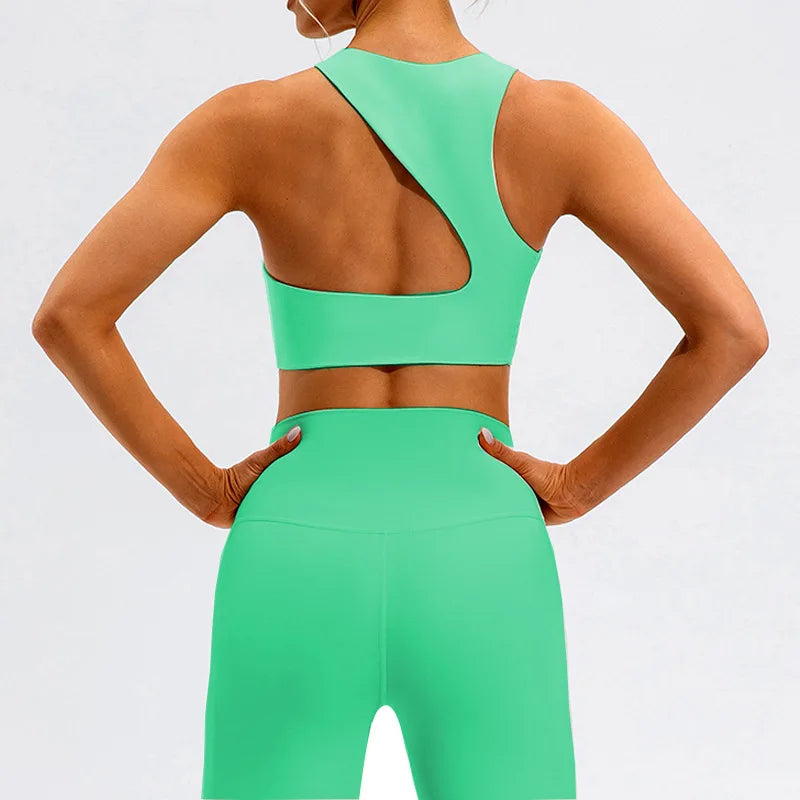 Women Yoga Set 2 Piece Workout Sportswear Gym Clothing Fitness Crop Top High Waist Push Up Leggings High quality Sports Suits