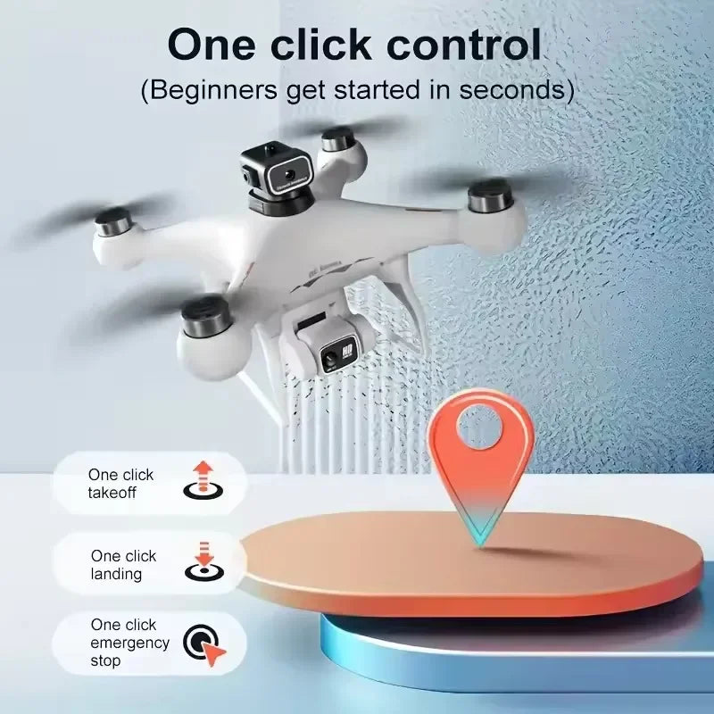 S116MAX 8K HD Professional Drone with Dual Camera 3 Batteries Optical Flow 360° Obstacle Avoidance WiFi Brushless Motor RC Toy