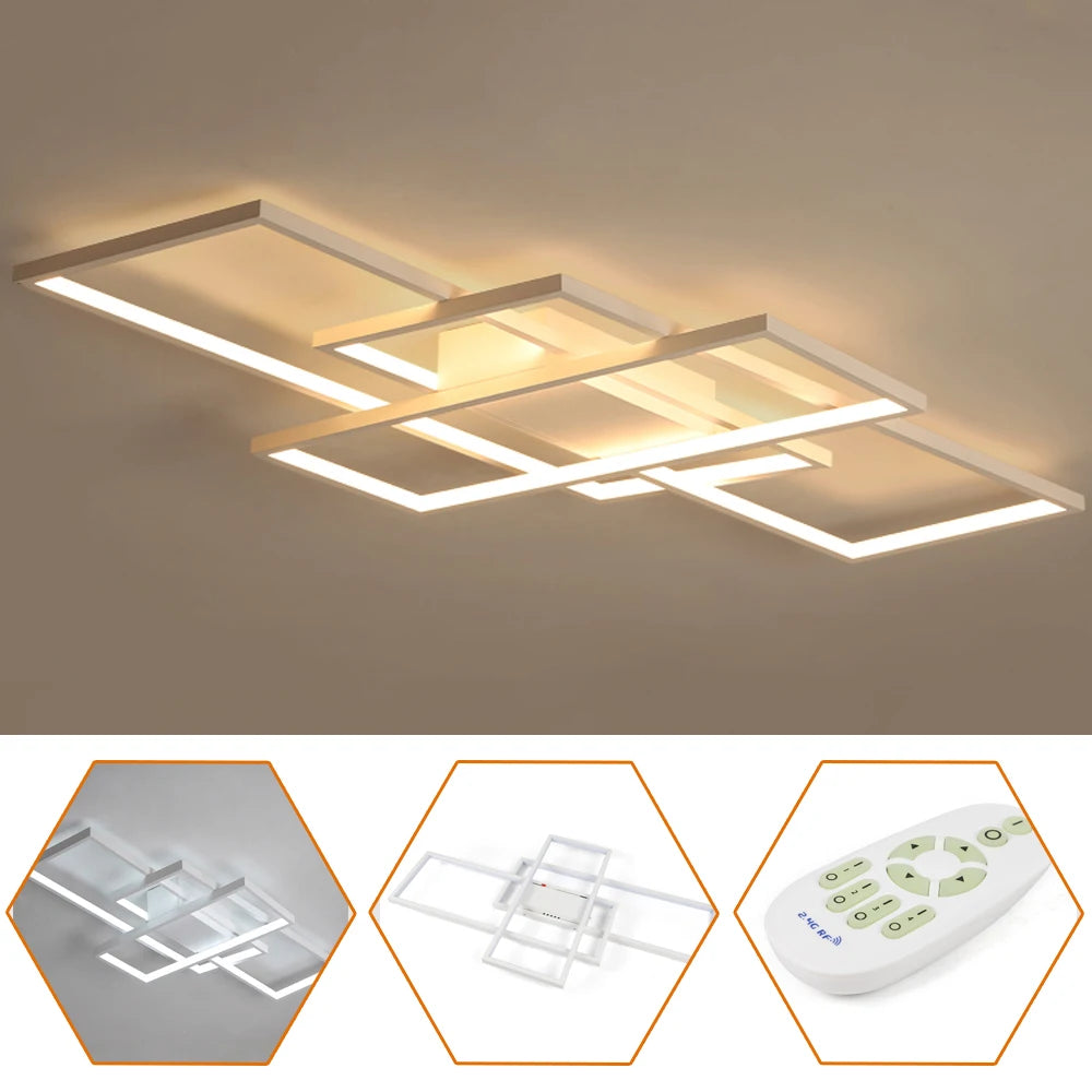 Versatile Ceiling Lights, Remote-Controlled, Adjustable Brightness and Color,malist Design