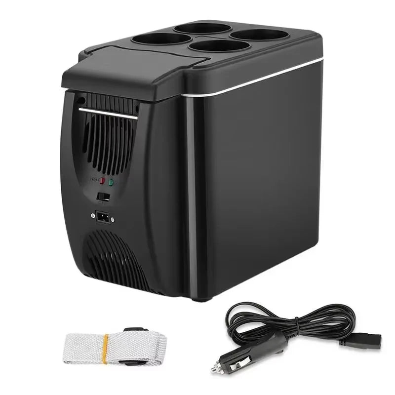 6L 12V Electric Car Refrigerator Mini Freezer Car Freezer Cooler and Warmer Electric Fridge Portable Icebox Travel Refrigerator