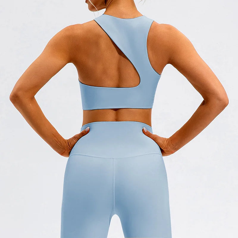 Women Yoga Set 2 Piece Workout Sportswear Gym Clothing Fitness Crop Top High Waist Push Up Leggings High quality Sports Suits