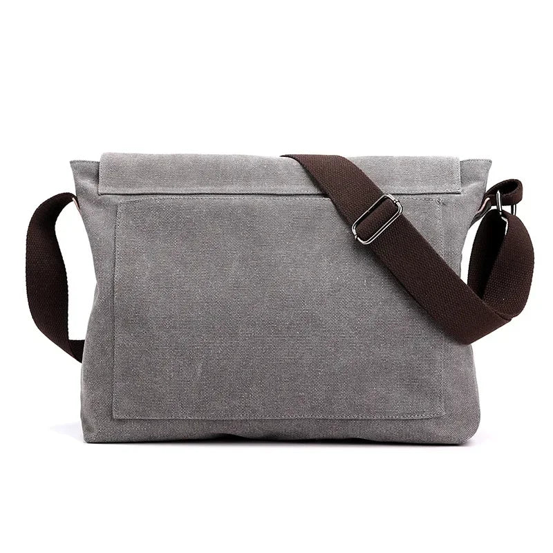 Men's messenger bag retro messenger bag men's bag canvas bag shoulder bag casual briefcase backpack tide