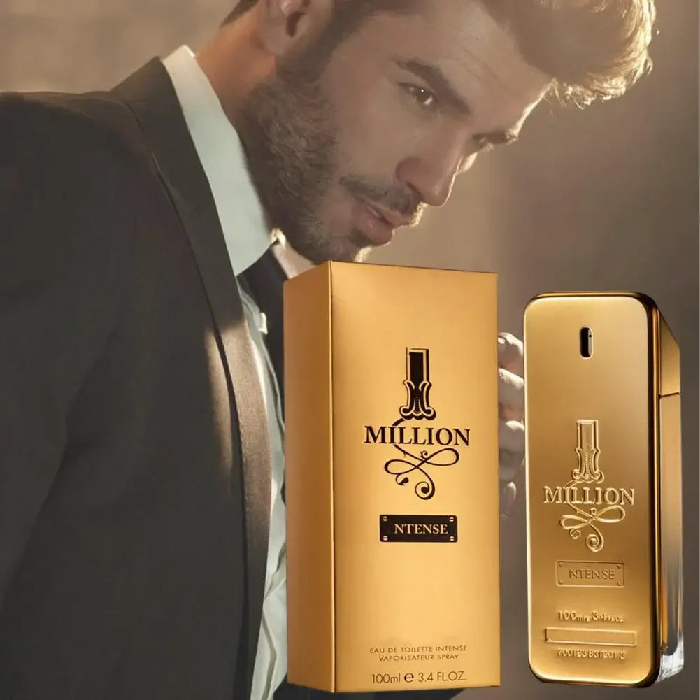 100ml Perfume Golden Million Gold Brick Extrait - Men's Long-Lasting Woody Perfume Men's Perfume Pray Fragrance