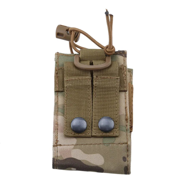 2024 Tactical Radio Pouch Hunting Walkie Talkie Holder Interphone Hanging Bag Molle Nylon Magazine Pouch Pocket Caza