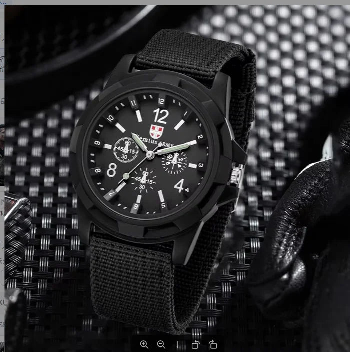 2023 Watches Men Top Brand Luxury Casual Military Quartz Sport Wristwatch Soft Nylon Band Male Clock Watch relogio masculino