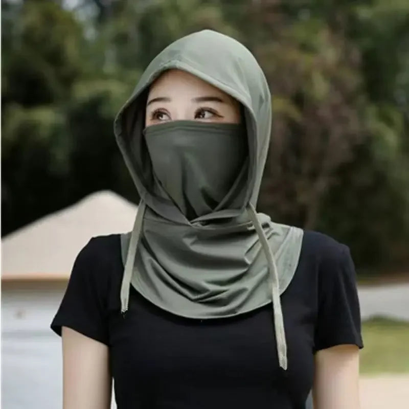 1Pcs Summer 360 Degree Lightweight Cooling Hood Sun Protection Shroud Mask for Outdoor Activities Fishing Surfing Cycling Hiking