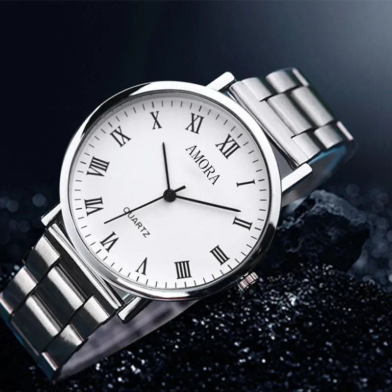 Man Watches Business Wristwatches Luxury Leather Strap Analog Quartz Watches for Men Clock Casual Men Women Watch Reloj Hombre