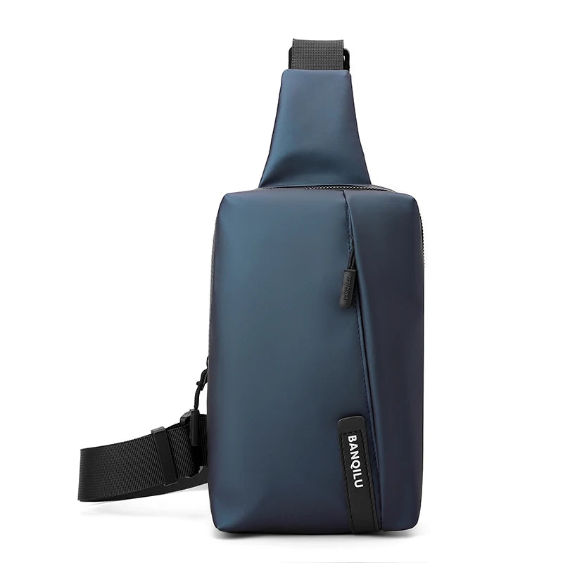 Men's breast bag ins waterproof messenger bag fashion locomotive cycling backpack shoulder bag sports couple fanny pack