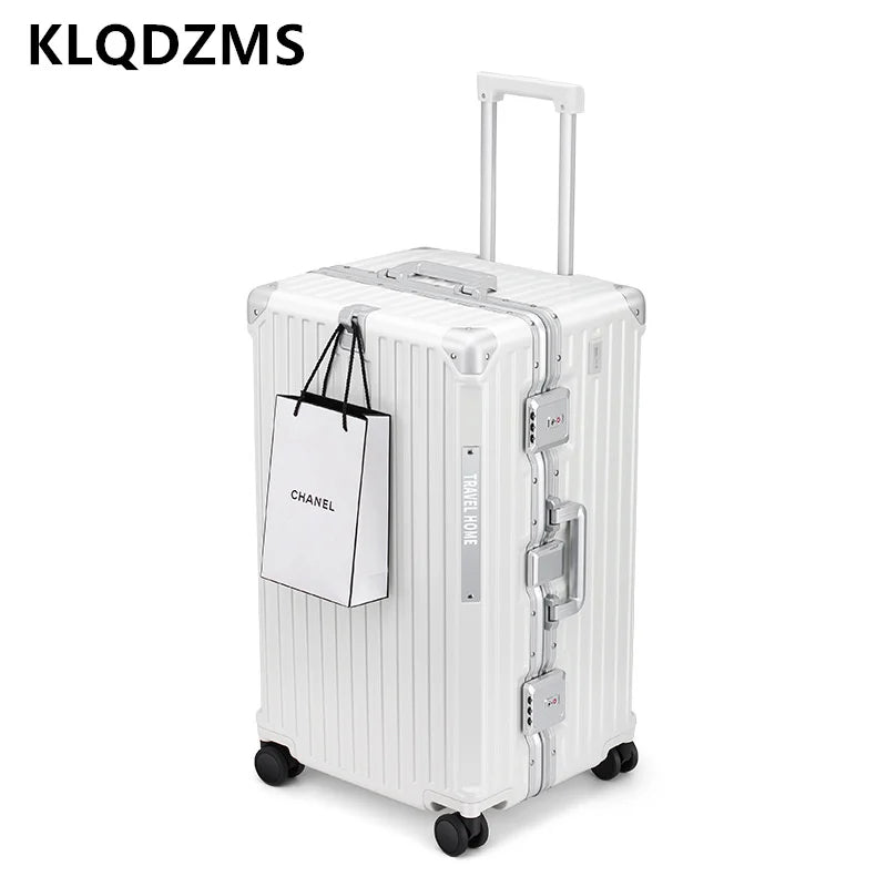 KLQDZMS 24"26"28"30 Inch Higher Qualit Luggage Men's Oversized Trolley Bags Women's Large-capacity Password Box Rolling Suitcase