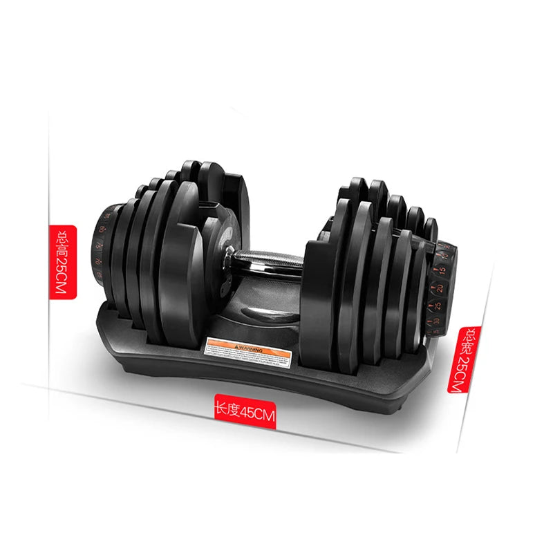 Gym Commercial Fitness Equipment Seller Pay Taxes Gym Commercial Weight Adjustable 40kg*2=80kg+ Stand Dumbbell Set