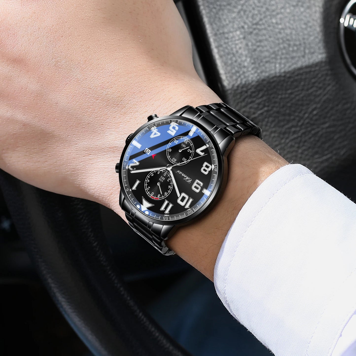 NEW Fashion Multifunction Men for Watches Top Brand Casual Sports Waterproof Wristwatch Chronograph Calendar Men's Watch Gifts