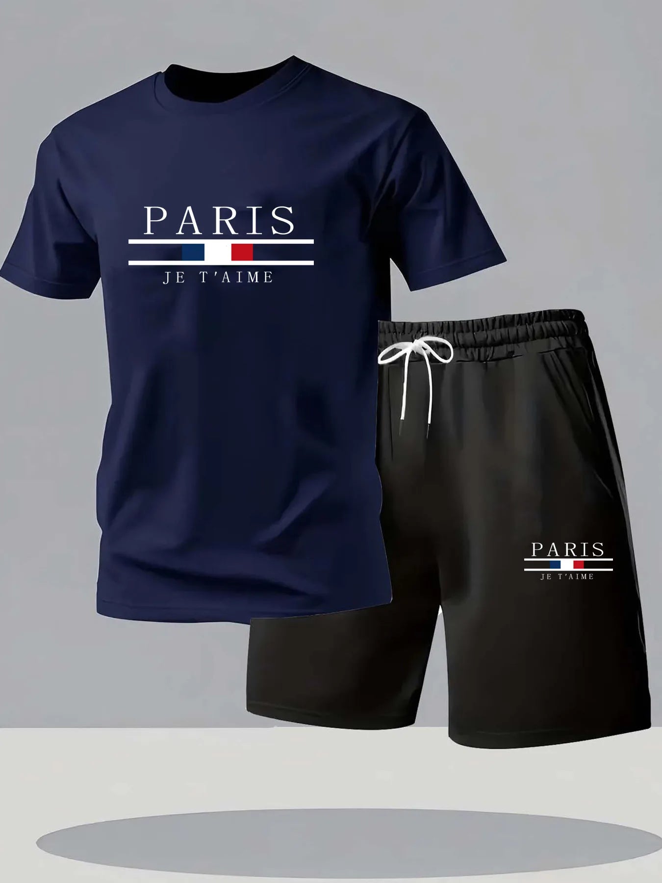 Men Breathable Clothes Workout Fashion Two Piece Sets Sportswear Quick Drying T-shirt Shorts Sets Men's Clothing Tracksuits Sets
