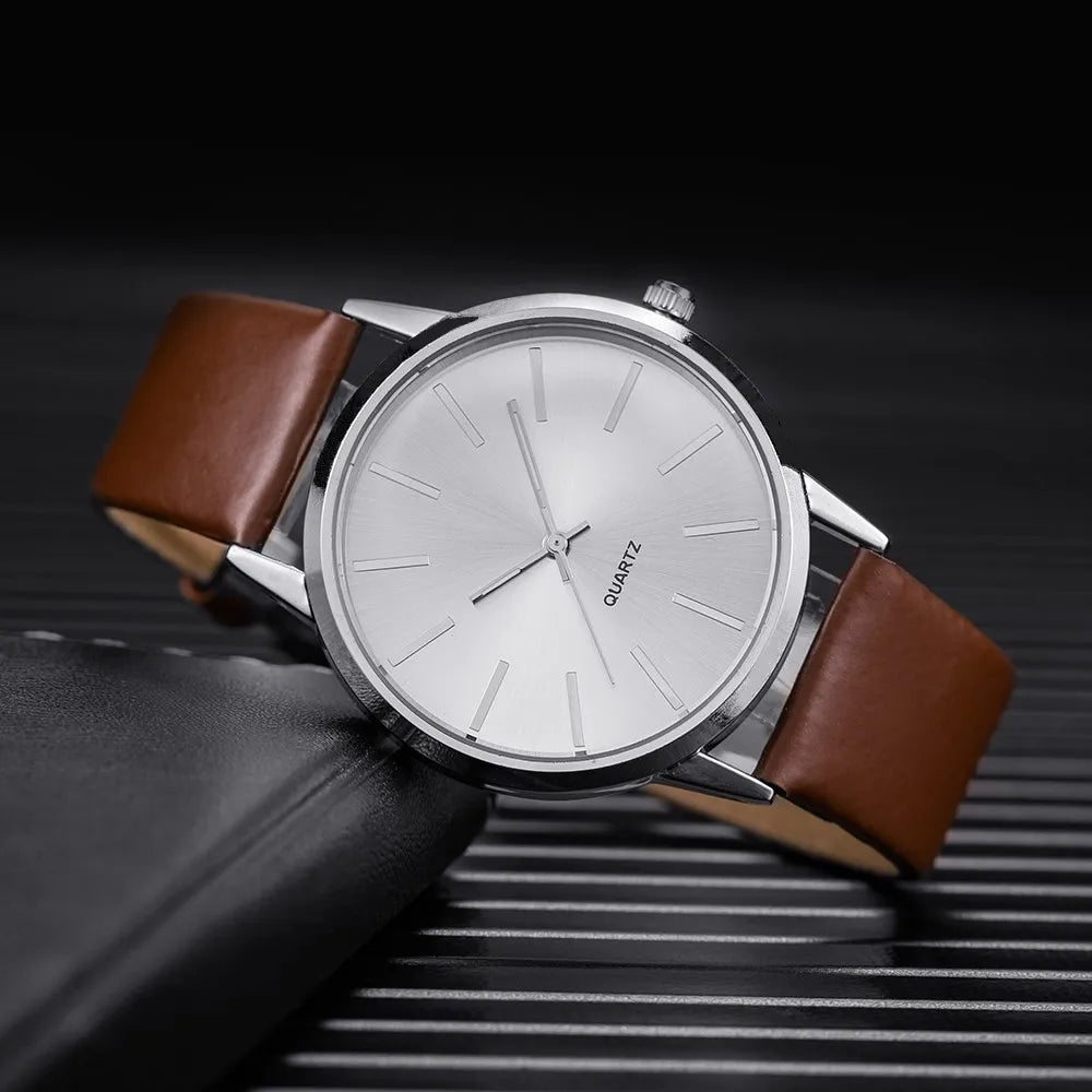 Women's Wristwatches Fashion Simple Analog Ladies Quartz Watch Casual Leather Strap Woman Watch Female Clock montres femmes