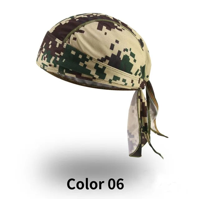Summer Headband Men Printed Headscarf Fishing Cycling Cap Sun Protection Camouflage Women Running Hood Hiking Sport Bandana