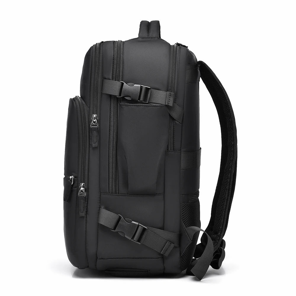 Large Capacity Women's Travel Backpack with Shoe Compartment,Carry-On,Business Laptop Bag,Adjustable Shoulder Straps,USB Powered