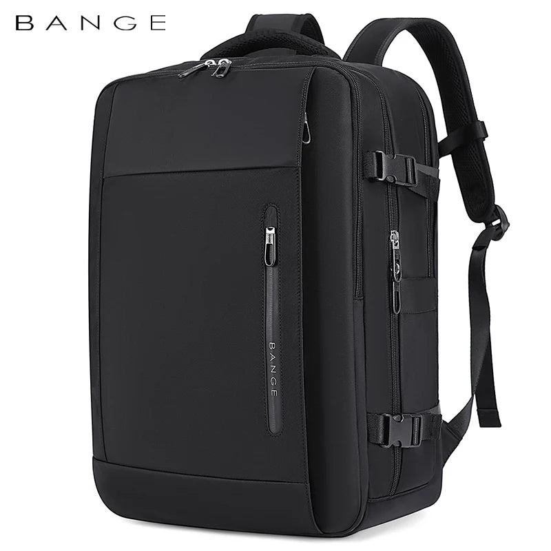 BANGE Large Men Backpacks for 15.6 Laptop USB Charge Travel Backpack Waterproof Wet Dry Pocket School Bags with Mesh Side Pocket