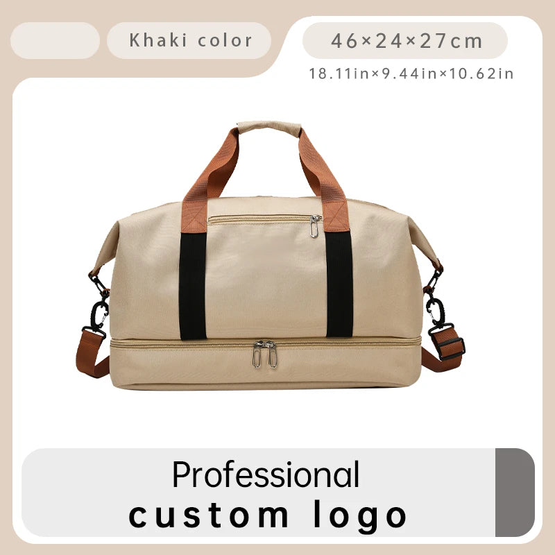 Custom logo Unisex Gym Duffle Bags for Men Large Capacity Luggage Travel Duffel Bags Travel Bags Men