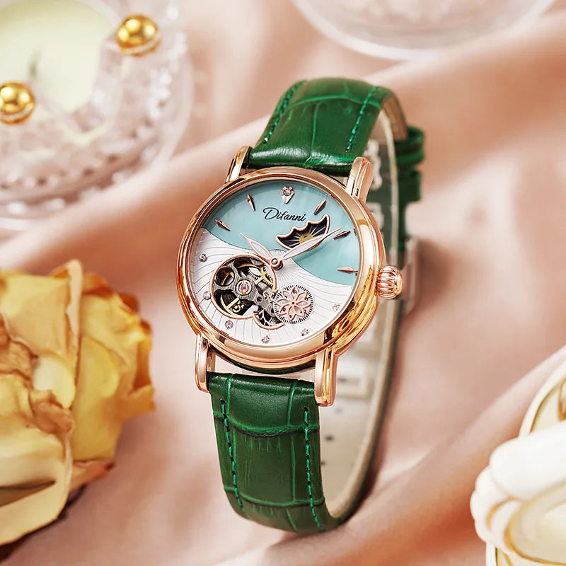 Women's Watches Waterproof Luminous Skeleton Original Automatic Mechanical Watch for Woman Elegant Ladies Watch Reloj Mujer