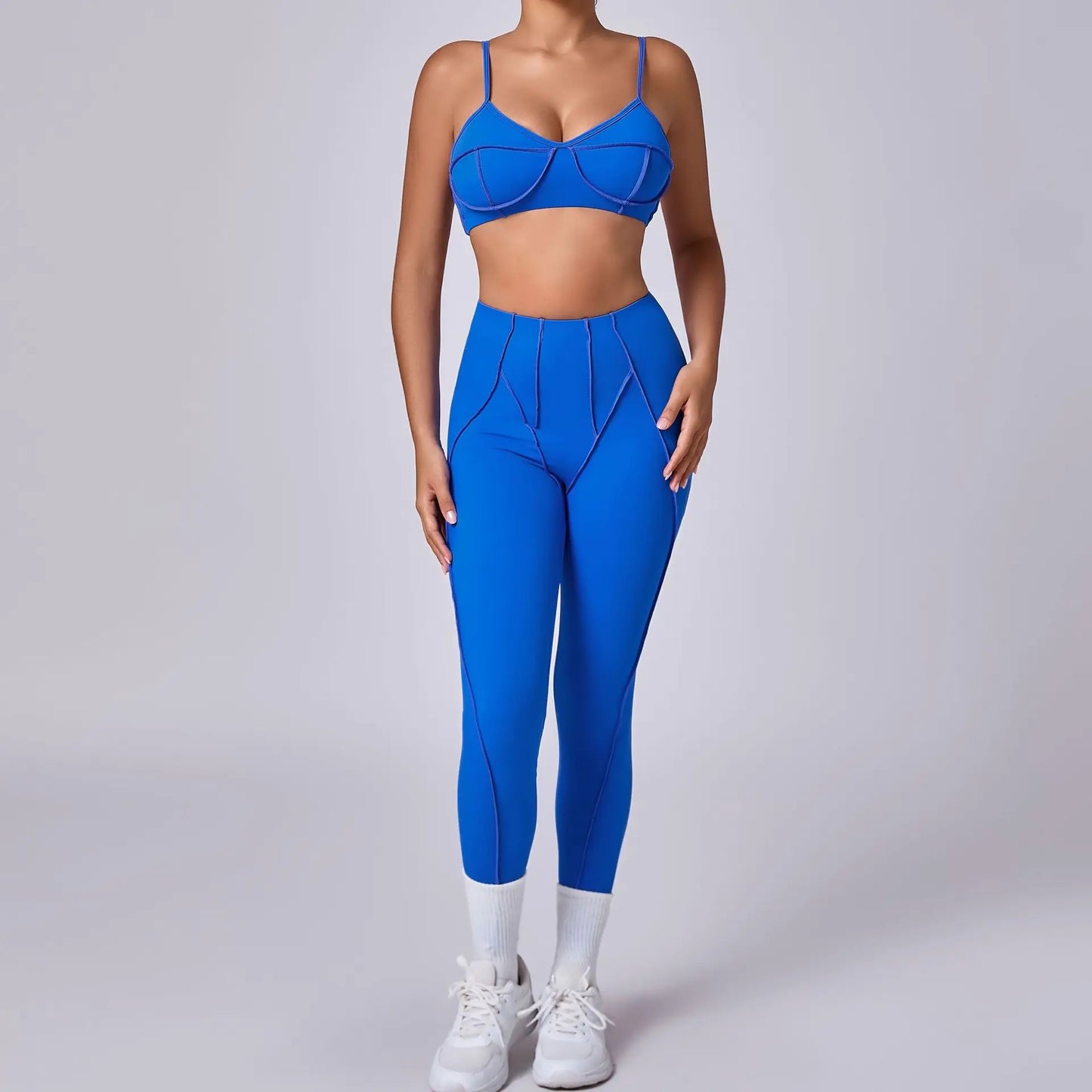 New Stereoscopic Aesthetics Athletic Wear Women Yoga Set Workout Outfit Yoga Sportswear Legging Sports Bra Gym Clothes Yoga Suit