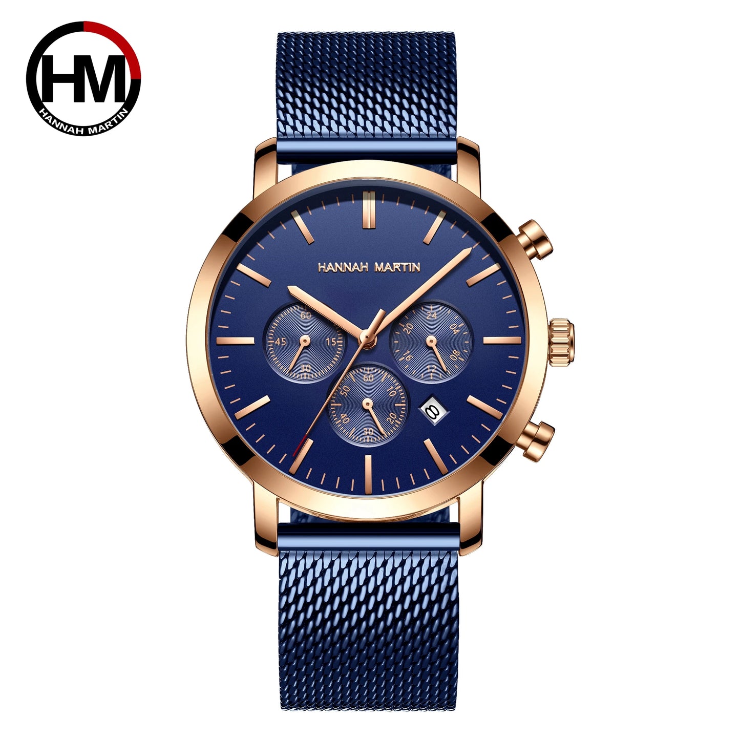 Men Watches Top Brand Fashion Multifunction Small Dial Stainless Steel Mesh Business Waterproof Wrist Watches Relogio Masculino