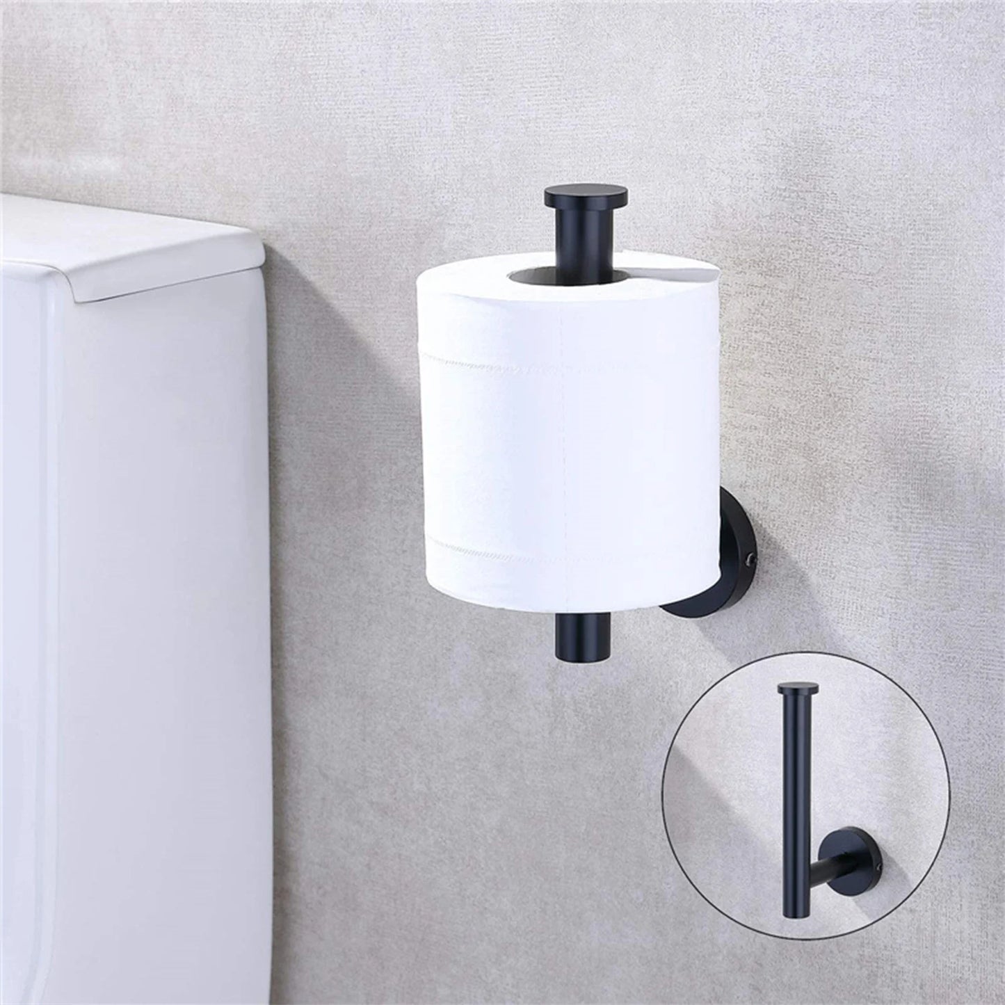 Bathroom Tissue Holder 304 Stainless Steel Paper Roll Holder Wall Mount Toilet Roll Holder for Bathroom Kitchen Washroom