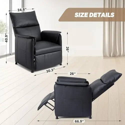 Recliner Chair with Memory Function, Adjustable Single Recliners Sofa with Remote Control for Adults, Home Theater Seating
