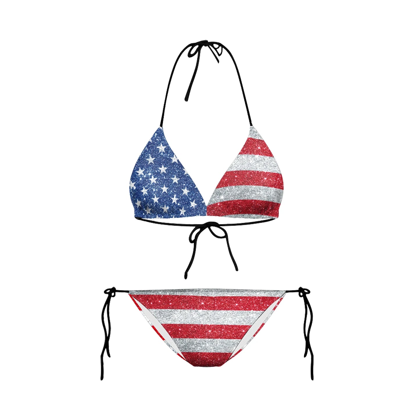 2023 Bikinis Mujer Women Bikinis Swimwear Beach Wear American Flag Bikini 3D Printed Sexy Swimsuit Bathing Suits