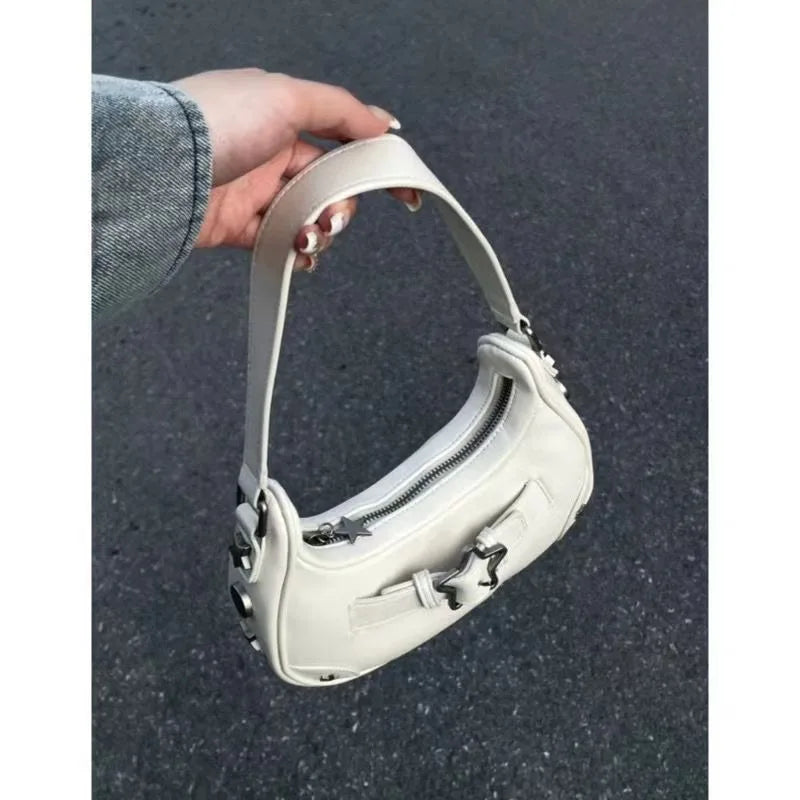 Women's handbag, mobile phone bag, new high-end retro denim shoulder bag.