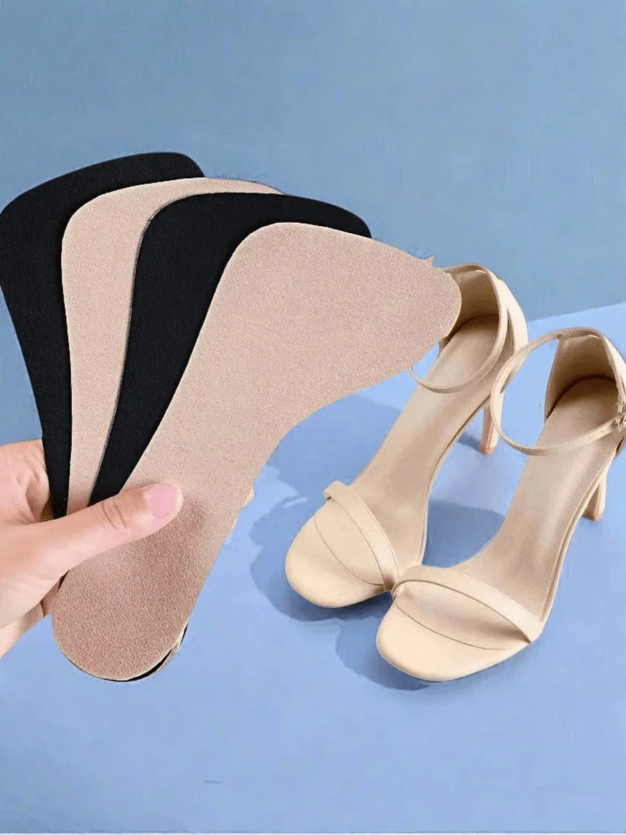6 pairs of women sandals sole pads, ultra-thin non-slip sweat-absorbent , stick firmly, preventing the foot from sliding forwa