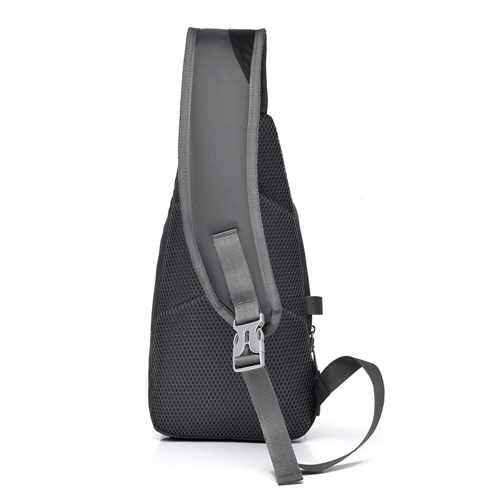 New Men's Shoulder Bag, Large Capacity Comfortable Lightweight Crossbody Bag, Durable Functional Zoning Casual Men's Belt Bag